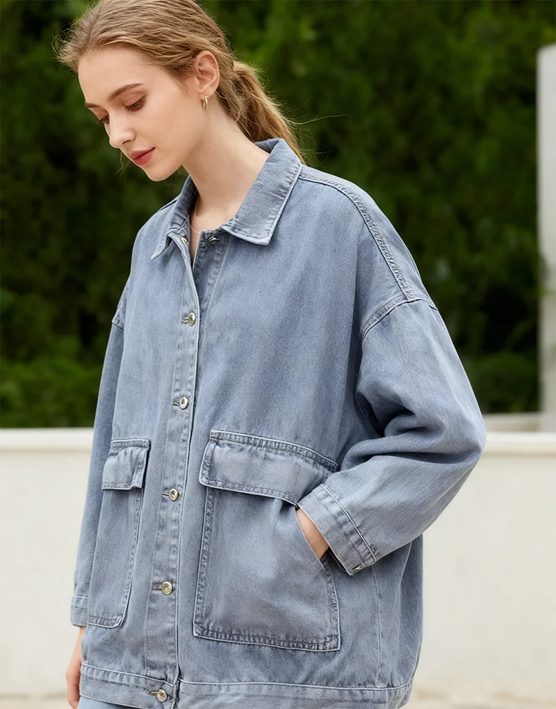 Jaquetas jeans angustiadas femininas casuais harajuku roupas estilo japonês lazer bf moda solta casacos universitários ulzzang estudantes