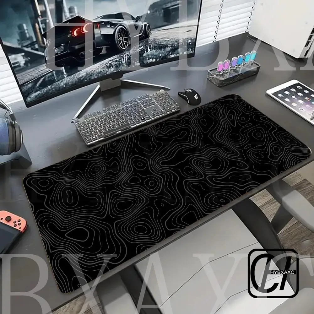 

White Mouse Pad Minimalism Large Mousepad Keyboard Mat XXXL Mouse Mats 31.4x11.8in Rubber Desk Pad HYBXAXC Computer Table Rug