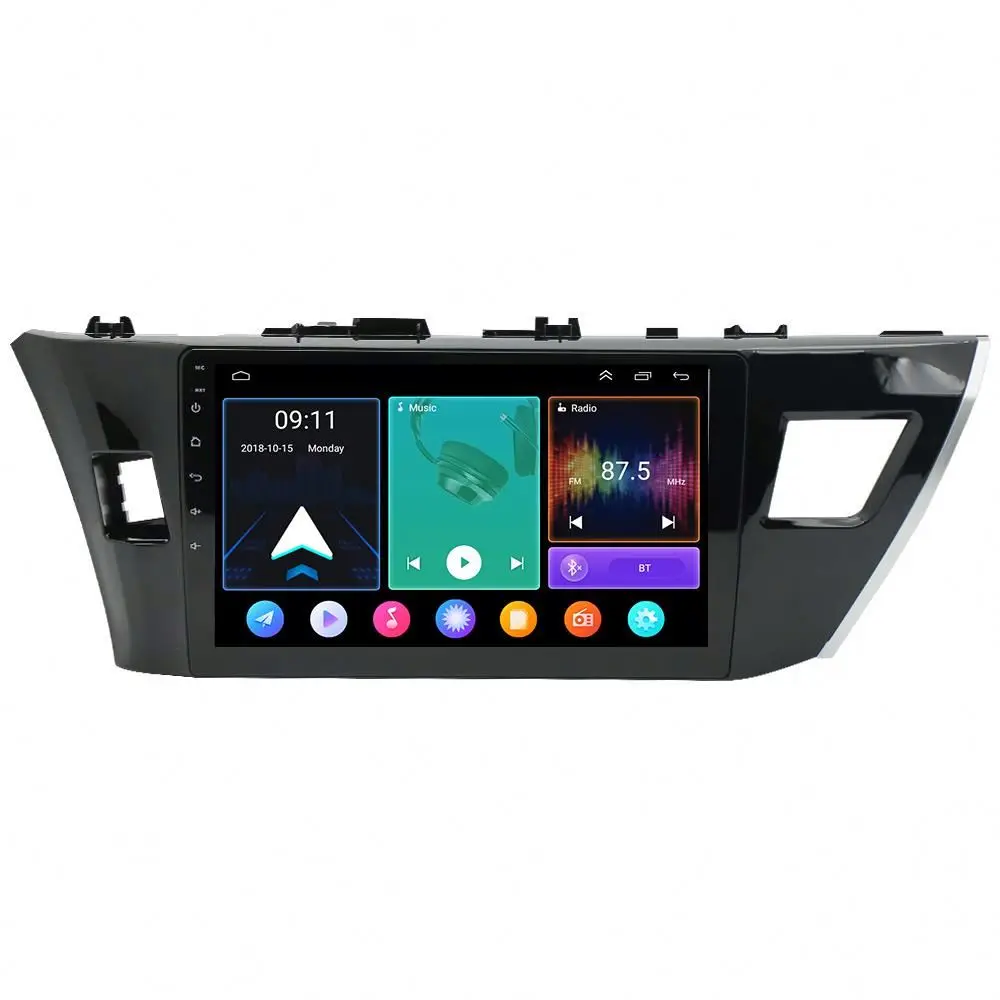 10.1 Inch Video Dashboard Car Radio Frame Multimedia Car Dvd Player For Toyota Corolla 2014-2016