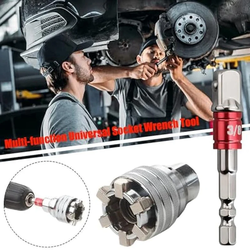 ABPP-多機能ユニバーサルソケットレンチツール、調整可能なユニバーサルソケットツールセット、多機能ソケット調整10-19mm