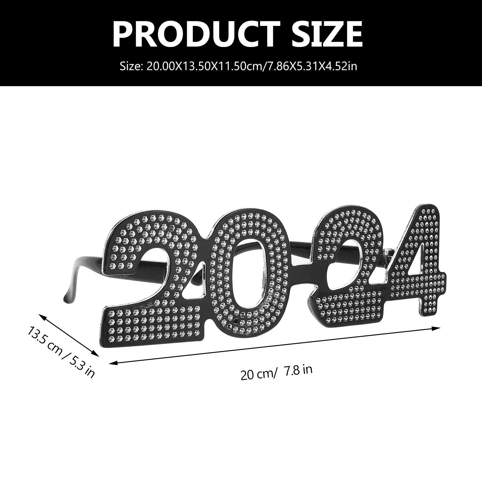 2024 نظارات السنة الجديدة نظارات مضحكة للاحتفال بالحفلات الدعائم الزخرفية كابينة تصوير اكسسوارات لوازم الحفلات الاحتفالية