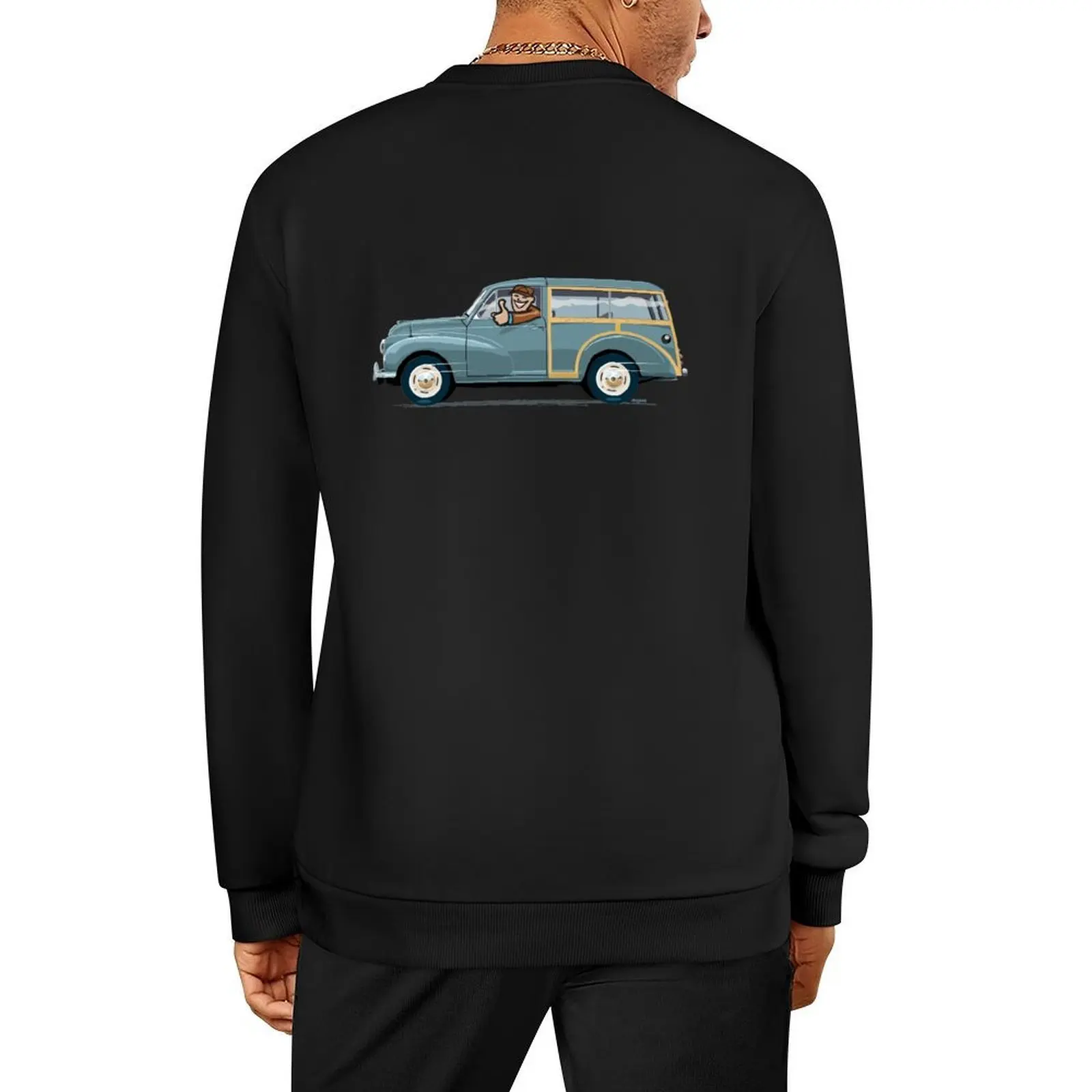 

Smoke Grey Morris Minor Traveller (left hand drive) Pullover korean clothes men wear men's coat new hoodies and sweatshirts