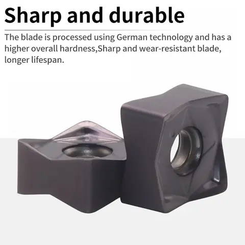 CNC fast feed milling cutter inserts SDMT/SOMT/SDHT/SNMU/SUMX double-sided roughening milling cutter grains