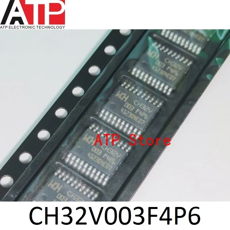 50-1000PCS/LOT 100% New Original WCH CH32V003F4P6 CH32V CH32V003 F4P6 TSSOP20 In Stock MCU CHIP IC