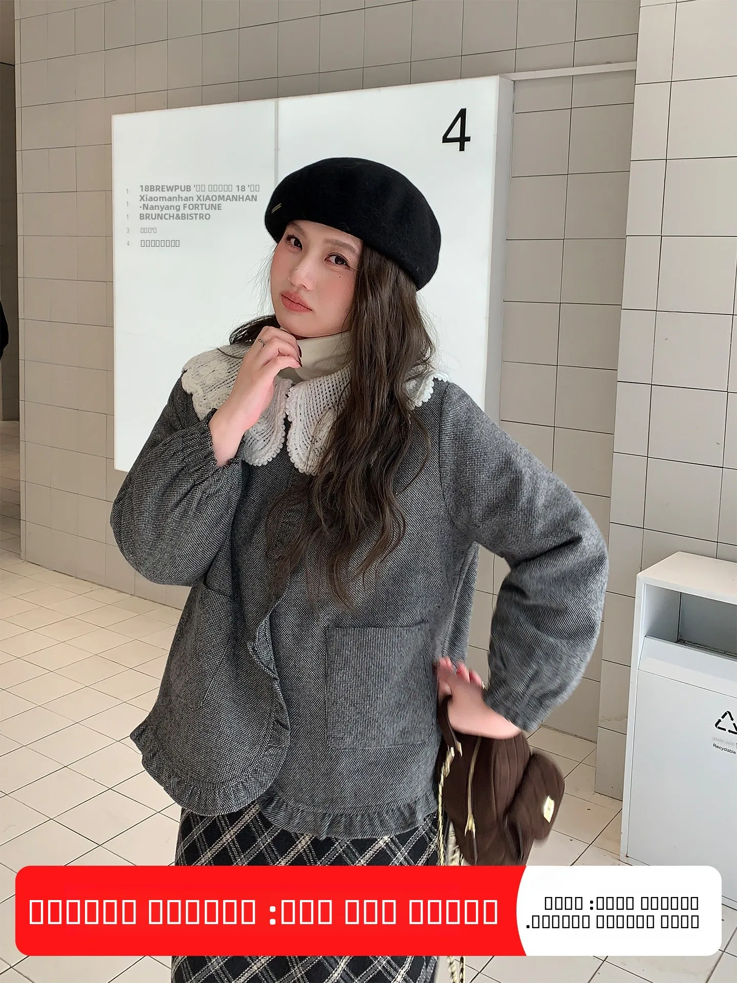 

Вязаное пальто YUZI Fibone Collar в винтажном стиле, женское, осенне-зимнее, больших размеров, повседневное, модное, из полиэстеровой смеси