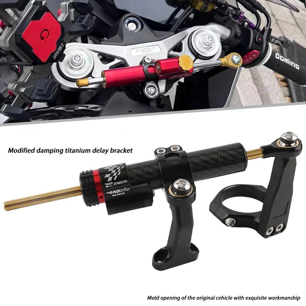 

Montaje del estabilizador del amortiguador de dirección ajustable para CFMOTO 675SR-R 675SRR 675SS 675 CF650-10 accesorios de mo