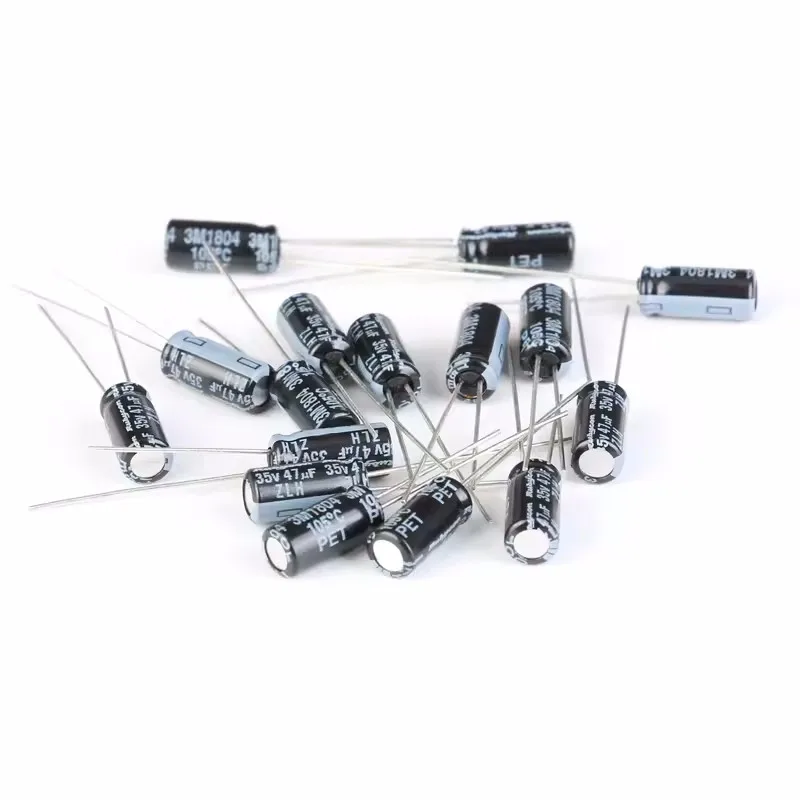 50pcs Original 35V 47uF ±20% 35ZLH47MEFC5X11 Straight Plug Electrolytic Capacitor