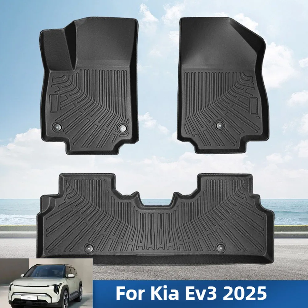 

Автомобильные коврики TPE для Kia EV3 2024 2025 Коврик для багажника Коврик для багажника Всепогодный чехол для заднего сиденья
