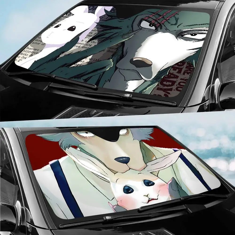 

Anime B-BEASTARS Foldable Front Windshield Sunshade 70x130cm Anime Cartoon Foils Car Sun Visor Sun Shade Protect