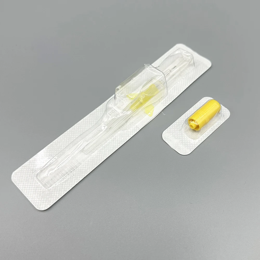 50pcs/Box Disposable Dog Cat I. V. Cannula Animal Catheter Pet Catheters with Heparin Cap 22G 24G 26G Veterinary Tools