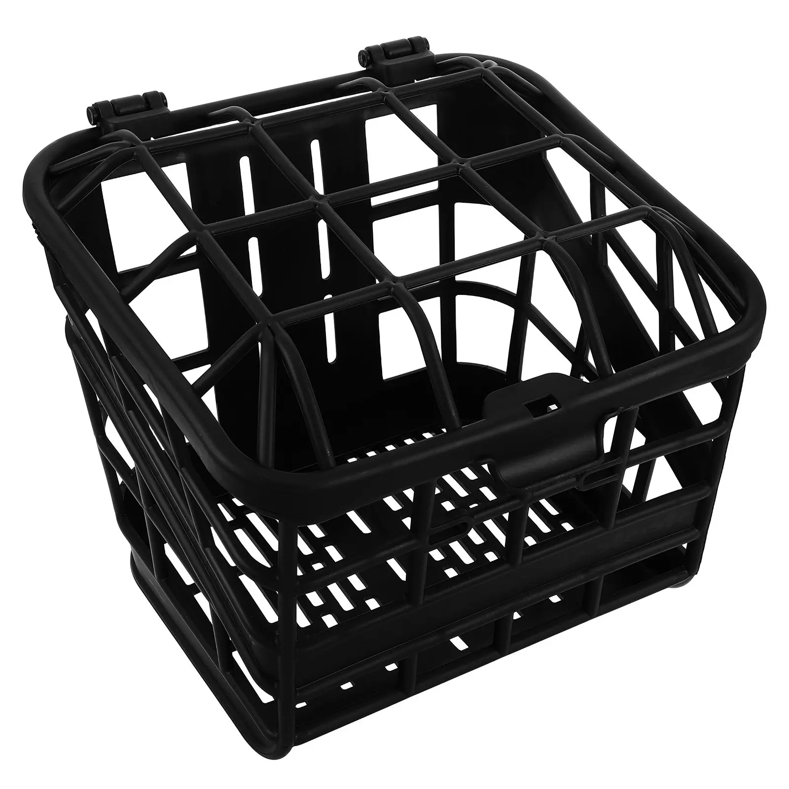 

Plastic Front Bike Basket Bicycle Basket with Lid Cycling Storage for Groceries Vegetables Shopping Bags Outdoor Riding