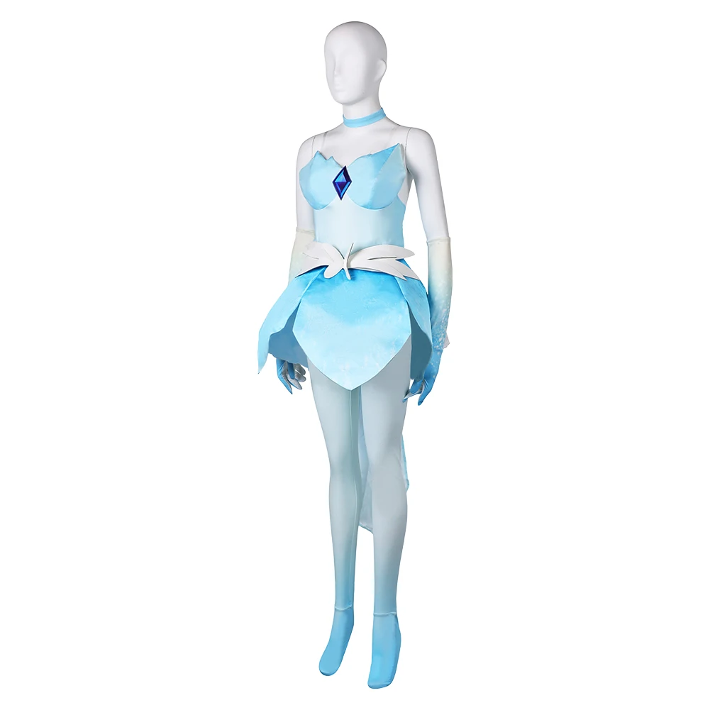 Costume de princesse pêche cosplay pour femme, robe patineuse, jupe, gants, tenues d'Halloween, fête de carnaval, adulte, filet imbibé