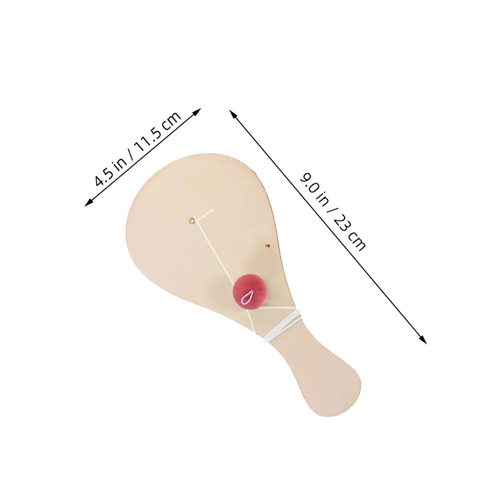 مجموعة كرات مجداف خشبية للأطفال مكونة من 6 قطع، مجموعة أدوات طلاء غير مكتملة، نشاط إبداعي لتنسيق اليد والعين للأطفال #5