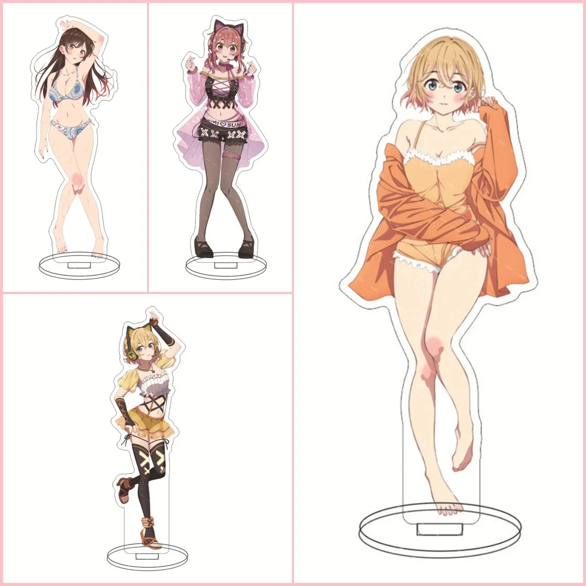 Figuras de acción de Anime Rent A Girlfriend Chizuru Ichinose, soporte acrílico Sexy, figura de pie para decoración de escritorio