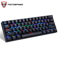 Motospeed CK61 Mechanical Gaming Keyboard 61 Keys RGB Backlit Wired Computer Office Keyboard OUTEMU Switch Drive For PC Laptop