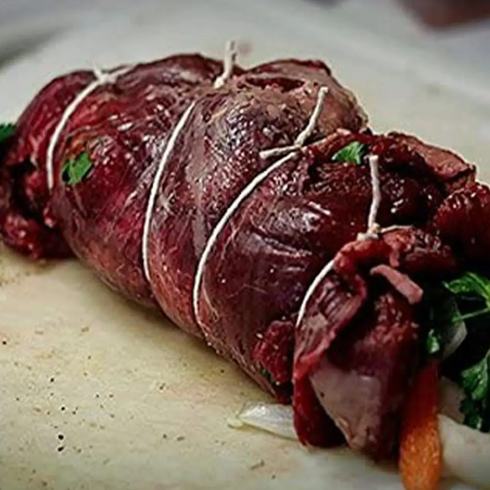 

1 Roll 70M Cooking Tools Butcher's Cotton Thread Meat Prep Trussing Turkey Barbecue Strings Tying Zongzi With Meat Cotton String