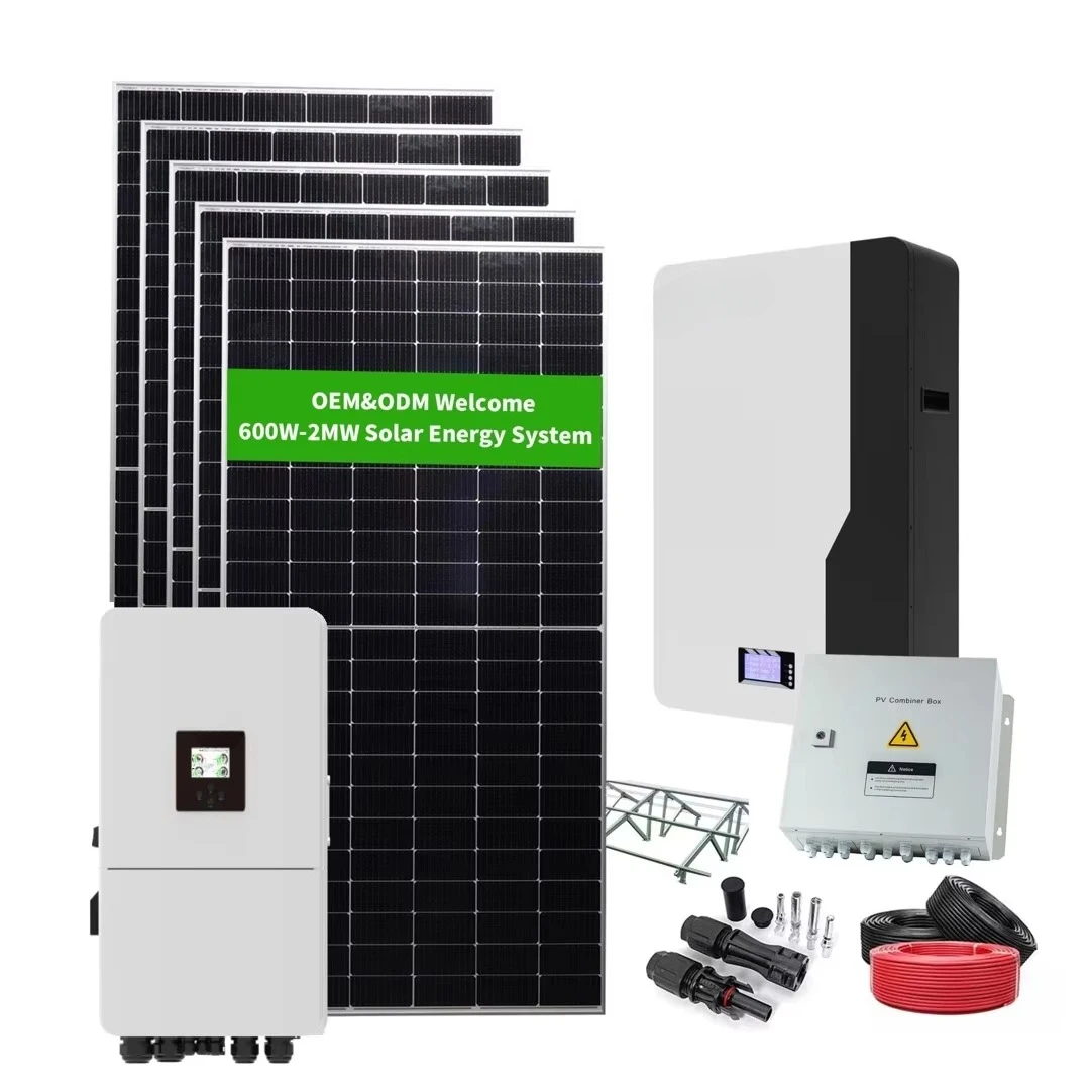 12KW 15Kw الهجين مع بطارية ليثيوم 10Kva النظام الشمسي مع Lifepo4 جدار الطاقة نظام الطاقة الشمسية الكامل للمنزل خارج قبضة
