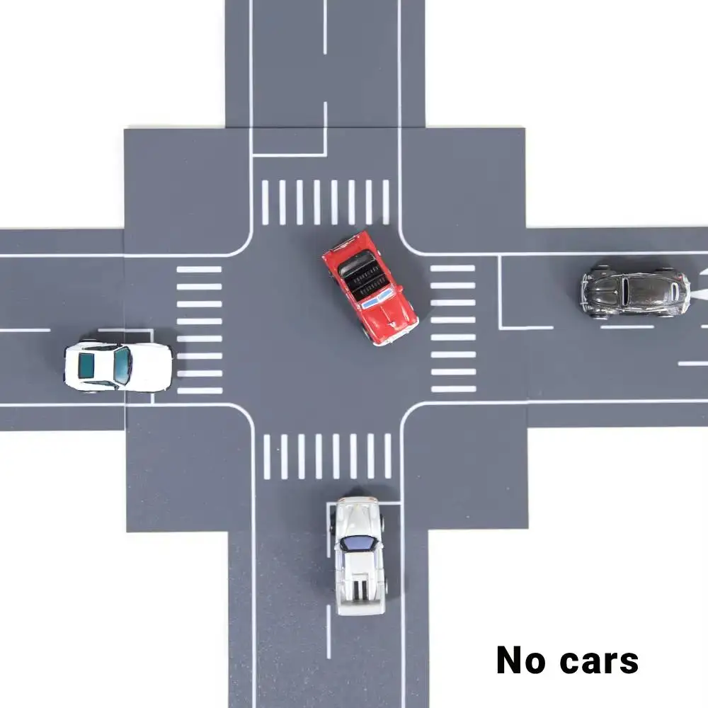 N Scale Simulation Road 1/150 Urban Road Traffic Hard Plastic Architecture Building Materials for Dioramas 1piece