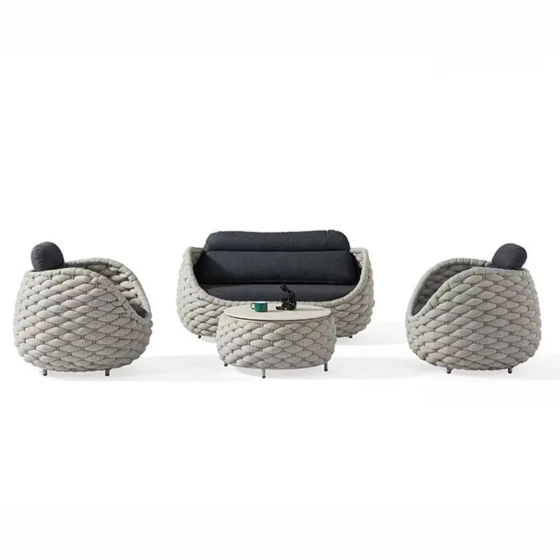 

Outdoor sofa villa hotel, garden sun room rattan sofa, creative outdoor courtyard terrace