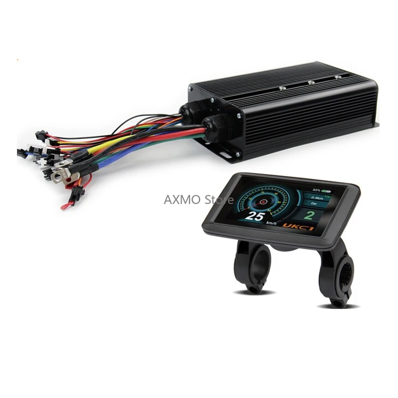 

E-Bike Controller 48V-72V Three-Mode 80A UKC1 Color Display Speed Limiting Kit High Efficiency Electric Bike Control Accessory