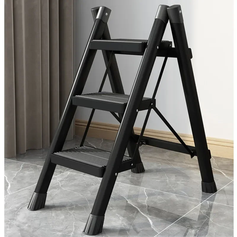 Indoor Climbing Kitchen Stool Multifunctional Ladder Chair Stable Load-bearing Ladder Stool Folding Storage Step Stool