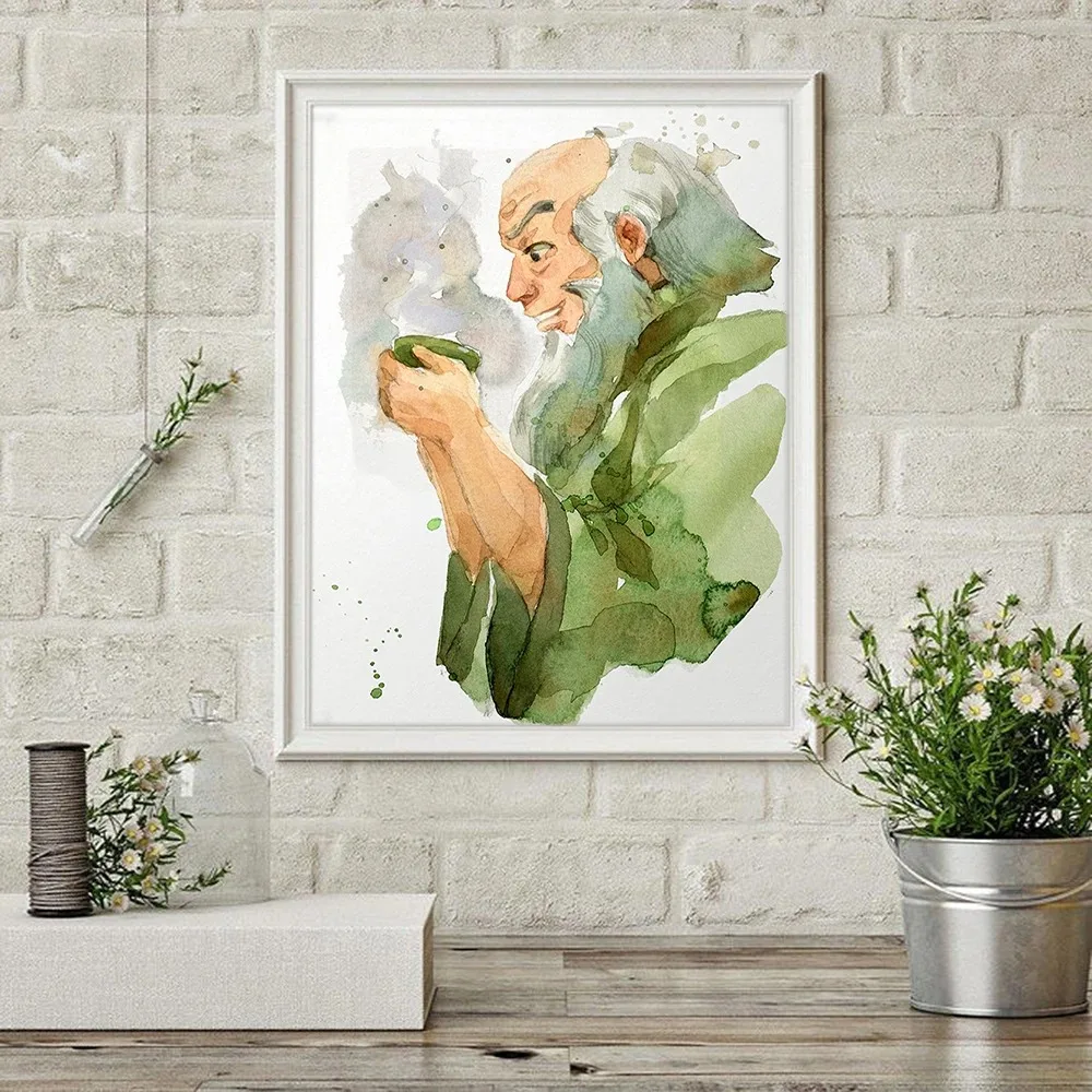 Canvas Painting Avatar The Last Airbender Watercolor Print Posters And Print Wall Art Picture Living Room Home Decor
