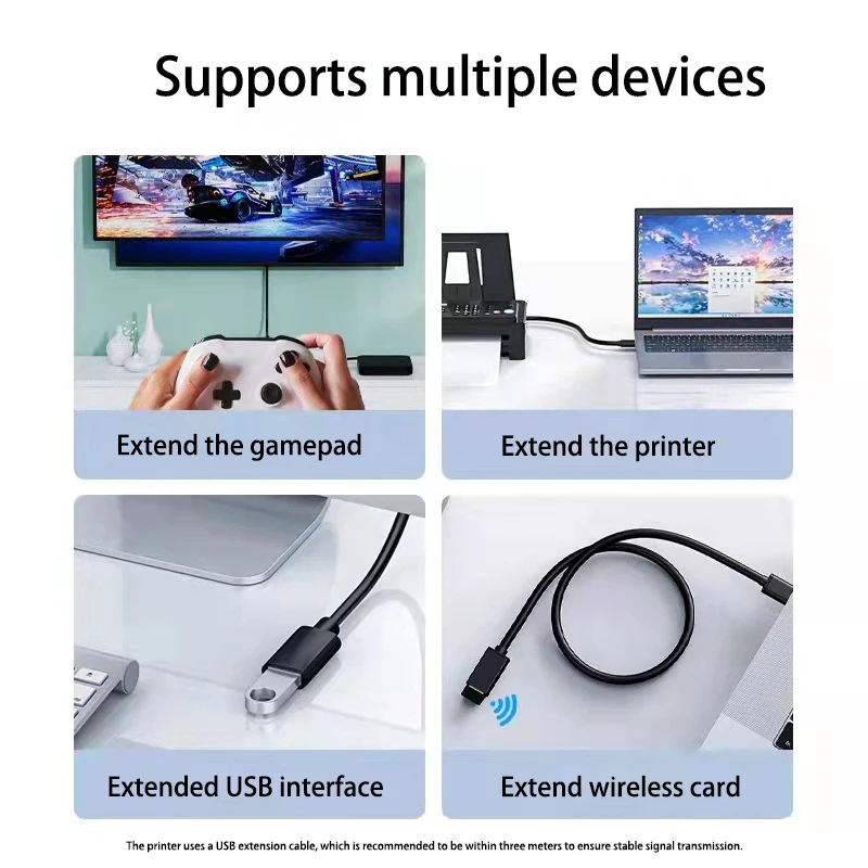 USB 3.0 Extension Cable Male to Female Data Cable USB2.0 3.0 Extender Cord for Smart TV PS4 Xbox SSD PC Fast Extension Data Wire