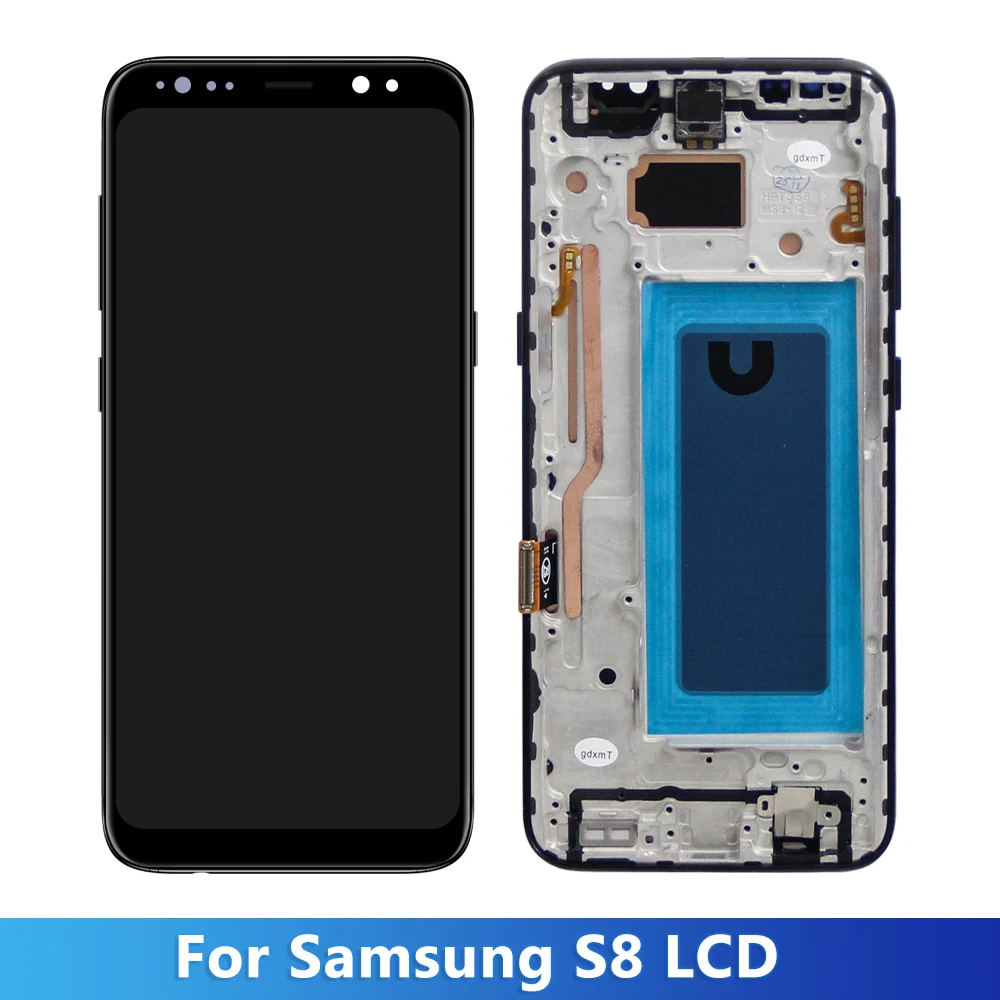 TFT S8 Plus Screen Assembly for Samsung Galaxy S8+ G955F Lcd Display Digital Touch Screen with Frame for Samsung Galaxy S8 G950F