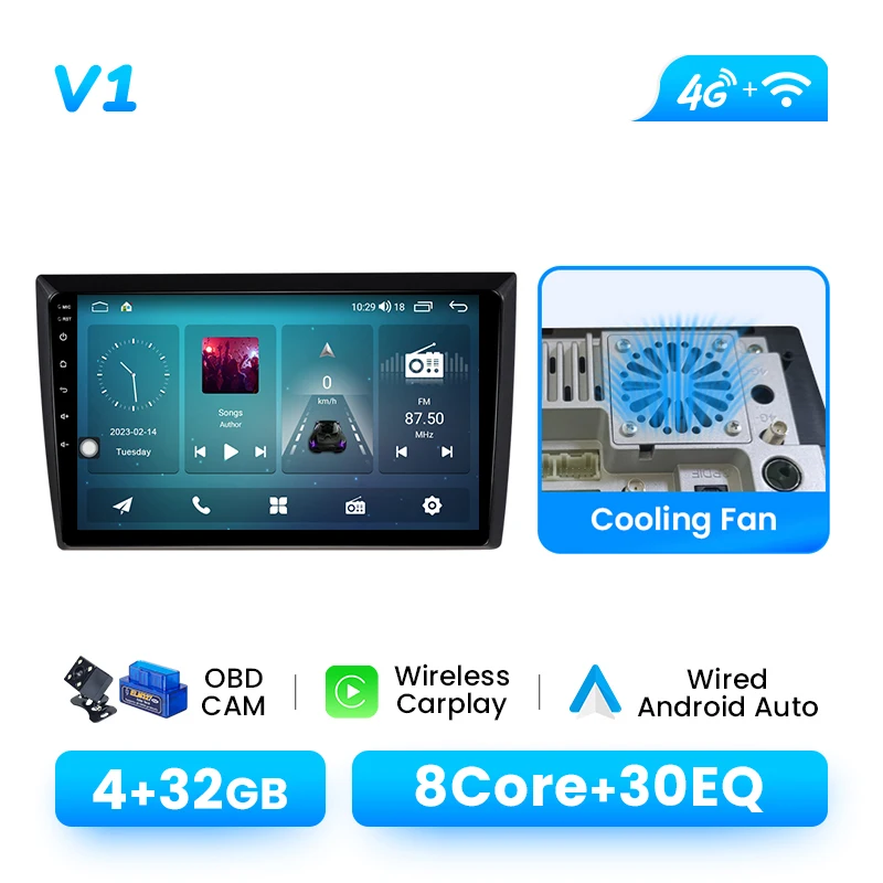 Draadloze CarPlay Android Auto Multimedia Speler Voor VW Volkswagen Kever 2012-2018 Android 14 GPS Wifi DSP 1280*720 IPS RDS