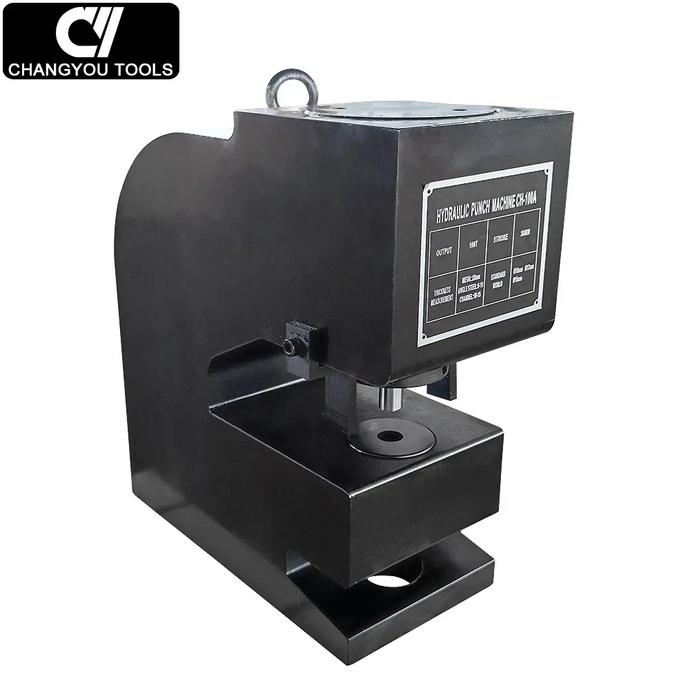 CH-100A Hydraulic Hole Punching Machine Efficient Tool For Angle Steel U Channel Metal Punching Holes 100T 20mm