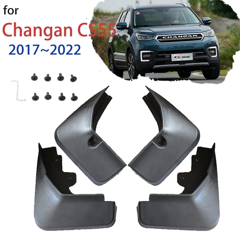 

Car Mud Flap Splash Guard for Changan CS55 EV 2017~2022 CS55 Plus II Mudflap Front Rear Wheel Fender Mudguards Auto Accessories