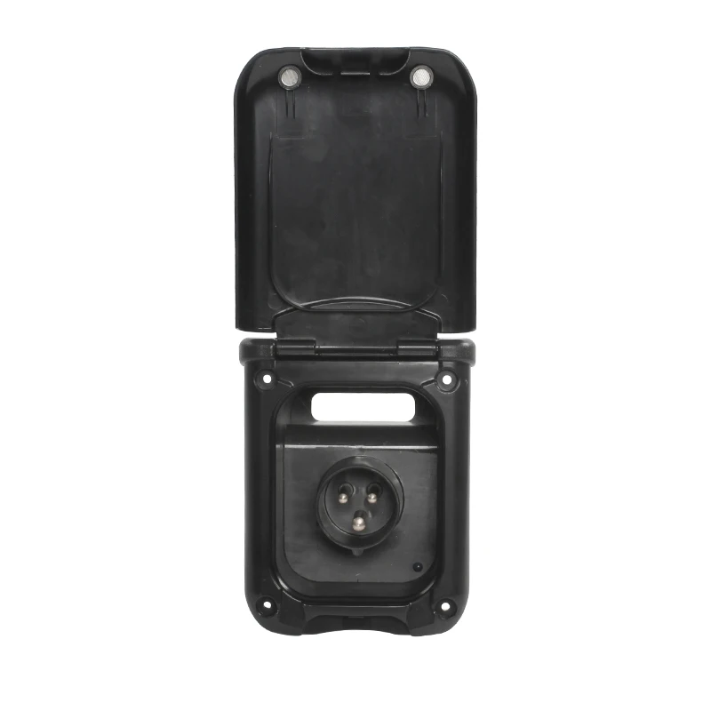 TYTXRV High Quality RV Motorhome Accessories 16A Black Color Waterproof Charging Socket Box Charging Socket Plug External Power