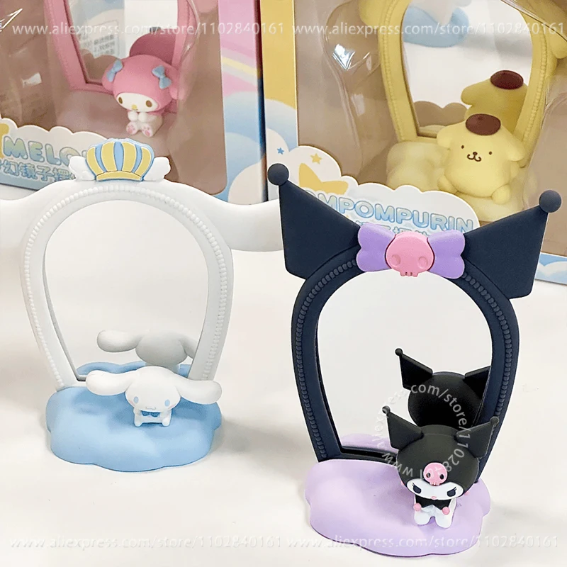 Sanrio Dream mirror decoration Kawaii decorative hand-made model CINNAMOROLL MY MELODY KUROMI  Birthday gift for children