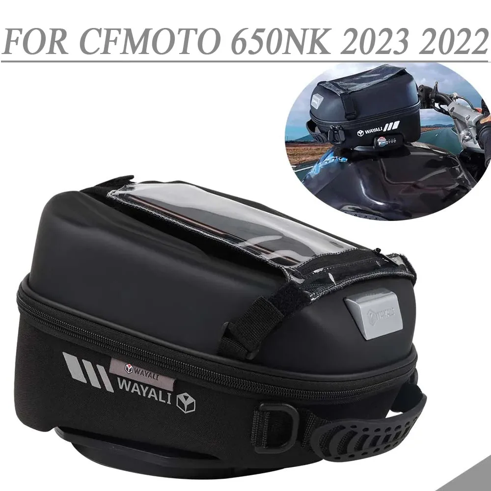 For CFMOTO 650NK NK 650 NK NK650 2022 2023 Fuel Tank Bag Luggage Tanklock Racing Backpack Storage Bag Touch Navigation Pocket