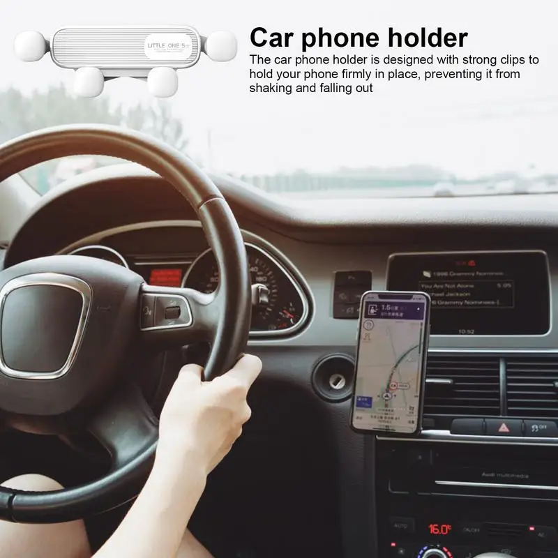 Air Vent Phone Holder For Car Car Cell Phone Holder Strong Load-bearing Cell Phone Automobile Cradles Stable Cell Phone Holder