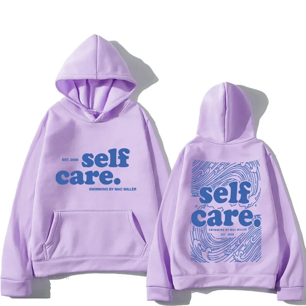 Macc Miller Self Care Hoodies Heavy Mental Casual Men Sweatshirts Long Sleeve Winter Spring Hooded Pullovers Men Hip Hop Clothes