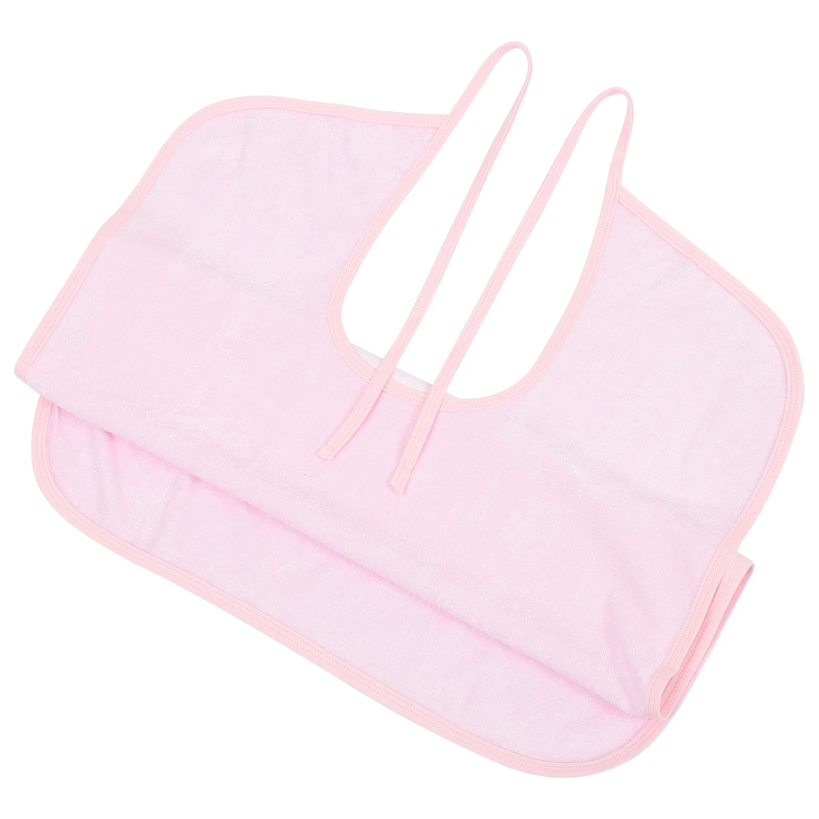 

Eating Bib For Adults Waterproof Tpu Bamboo Fabric Adjustable Meal Apron Elder Patient Rehab Lightweight Saliva Towel