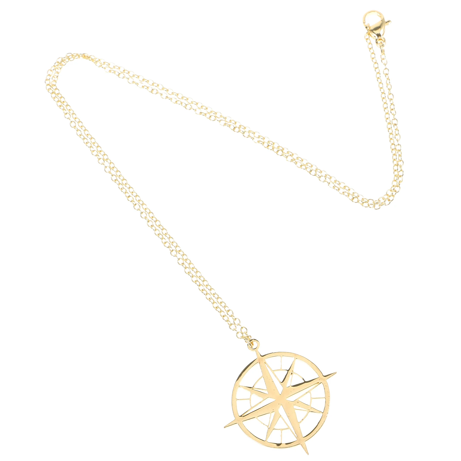 

1Pcs Woman Compass Pendant Necklace Simple Delicate Clavicle Chain Elegant Jewelry for Party Wedding Daily Wear
