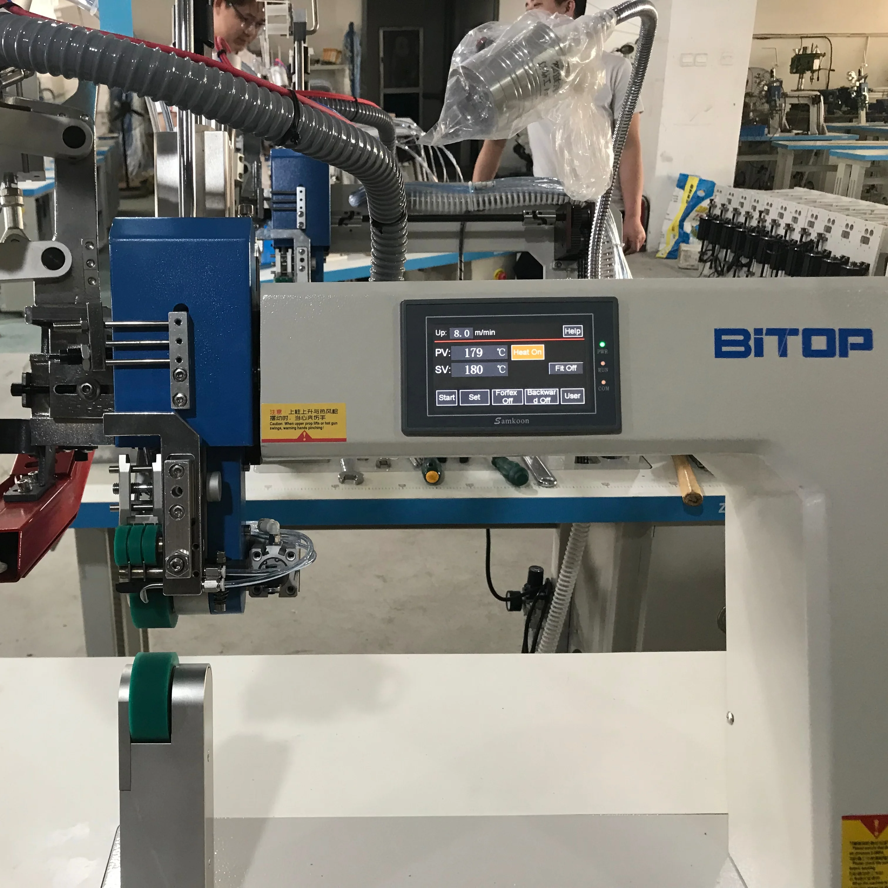 BT-920T-2 Bitop brand hot air seam sealing machine  EVA adhesive tape attaching machine for protective cloth