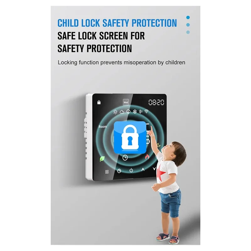 Abmf-tuya wifi termostato inteligente piso elétrico aquecimento de água temperatura controle remoto para google casa alexa (16a) du