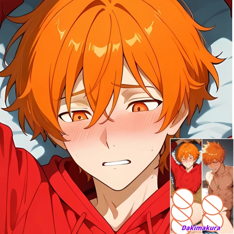 

Dakimakura Anime Pillowcase Kurosaki Ichigo Double-sided Print Life-size Body Pillow Cover Bedding Gifts