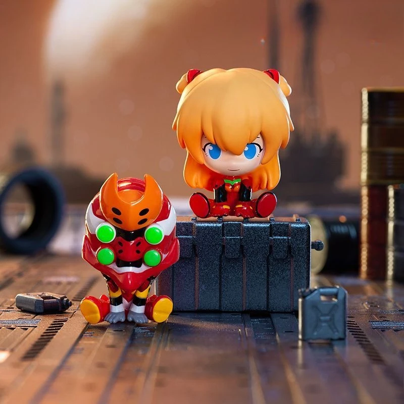 

TOPTOY Аутентичная сидячая фигурка EVA Neon Genesis Evangelion MINI, модное украшение в глухой коробке