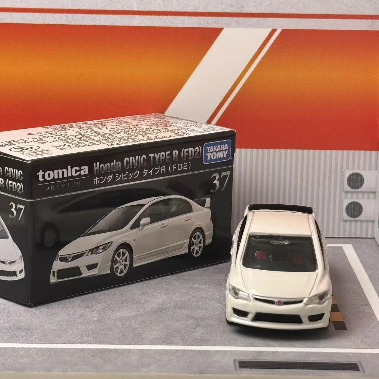 TAKARA TOMY TOMICA Premium 37 Honda Civic TypeR (FD2) รถยนต์ของเล่นเด็กรถยนต์Diecastโลหะรุ่นรถReplica Collection