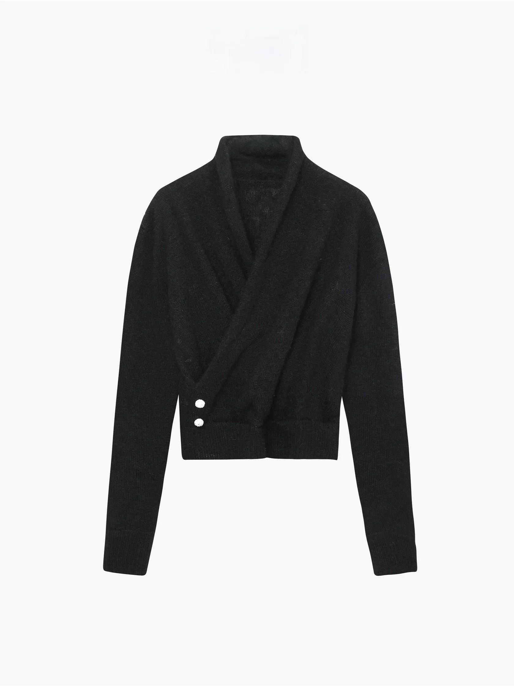 

Модный вязаный топ с V-образным вырезом и элементами из кашемира и шерсти для женщин, приталенный, с длинными рукавами, стандартной длины, осенний сезон