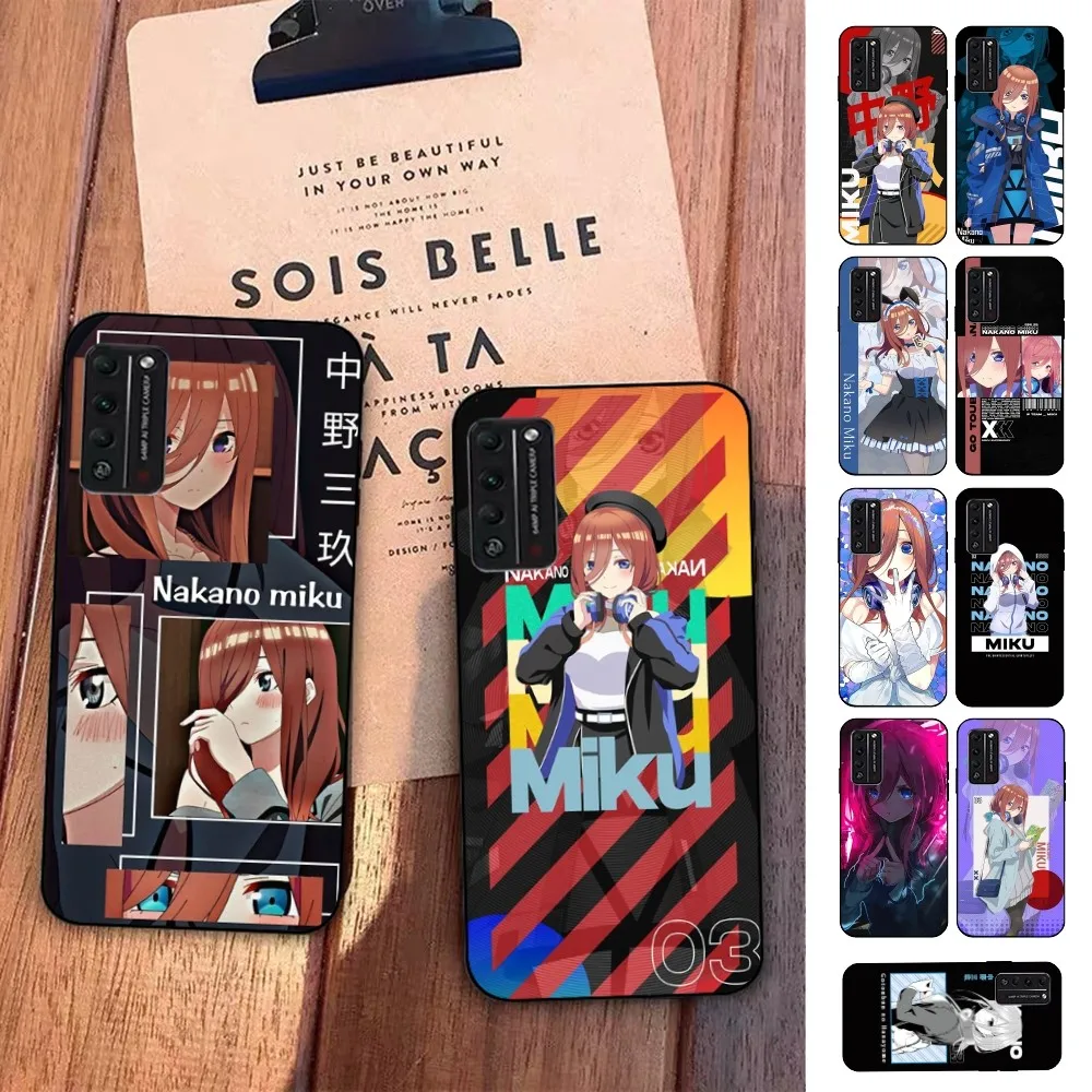 Nakano Miku Anime Phone Case For Huawei Honor 10 Lite 9 20 7A 9X 30 50 60 70 Pro Plus Soft Silicone Cover