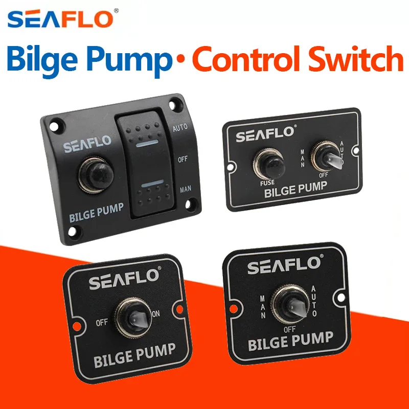 

Seaflo Bilge Pump Control Switch Marine Panel Switch Automatic Pump Control Waterproof Switch Water Level Yacht RV Accessories