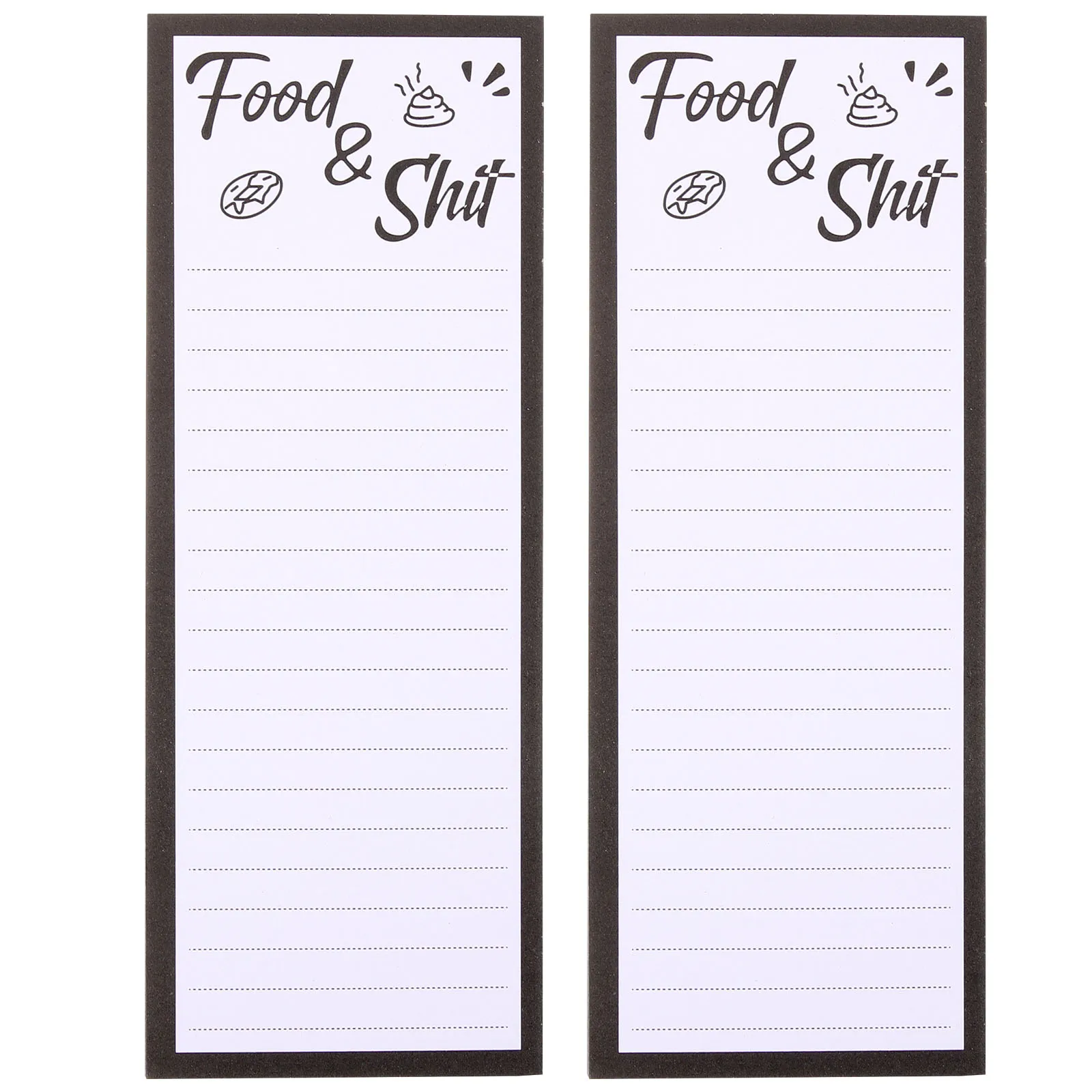 

2Pcs Magnetic Note Pad Removable Sticky Planner Memo Pad For Fridge Grocery Pads Notepads Plan Book To Do List Stationery