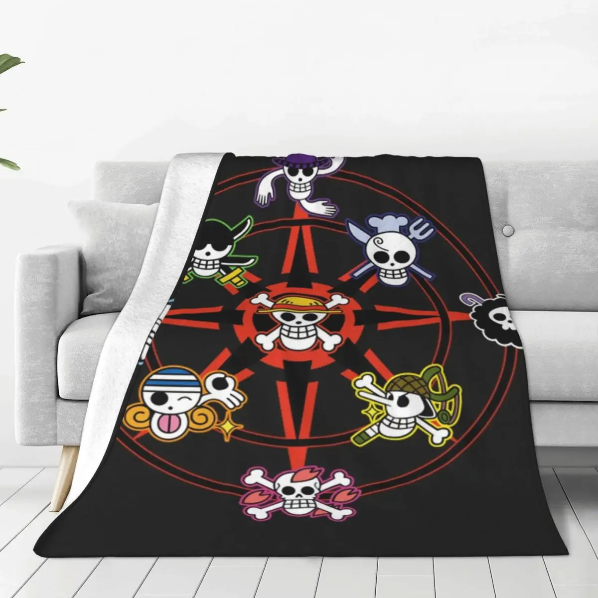 All Straw Hat Pirates Crew Four Seasons Universal Blanket Fireplace Can Be Laid Father's Day Gift