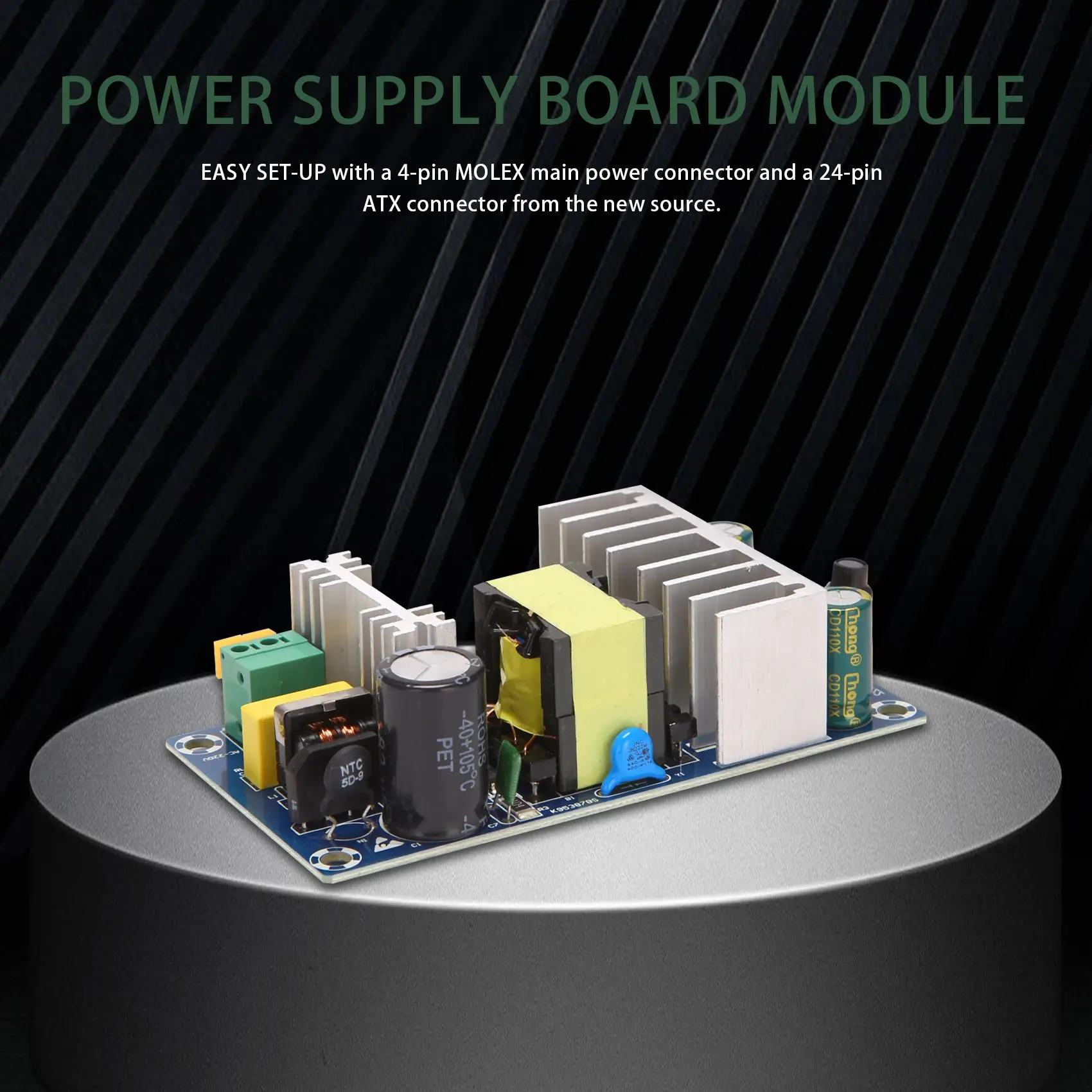AC 110V 220V To DC 24V 6A AC-DC Switching Power Supply Board Module Buck Converter 100W XK-2412-24 DC Power Supply