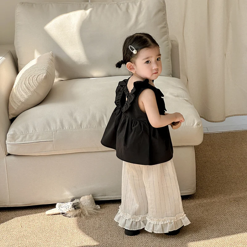 

Baby clothes, suspender doll dress, summer cute princess outfit, baby girl's summer two-piece thin set